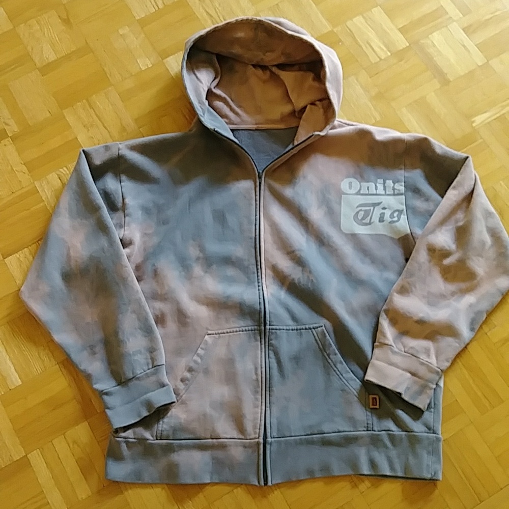 Onitsuka Tiger Vintage tiedye zip up hoodie jacket sweater unisex - Picture 3 of 12